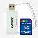 Цена: $ 31. Transcend SDHC Card 16 GB CL6 + reader Карта памяти