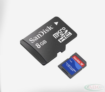 Цена: $ 17. SanDisk MicroSDHC card 8GB+adapter Карта памяти