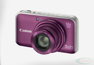 Цена: $ 245. Canon PowerShot SX210 IS Purple Компактный цифровой фотоаппарат