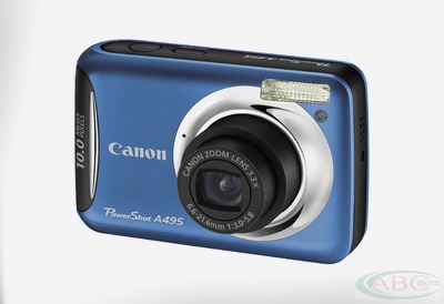 Цена: $ 91. Canon PowerShot A495 Blue Компактный цифровой фотоаппарат