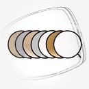 Цена: $ 42. Lastolite Отражатель круглый Collapsible 76см Sunfair/Silver Зонт, софтбокс, отражатель