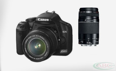 Цена: $ 779. Canon EOS 450D Kit 18-55+75-300 DC Цифровой зеркальный фотоаппарат