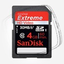 Цена: $ 17. SanDisk SDHC Extreme Video HD 4Gb Карта памяти