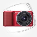 Цена: $ 489. Sony NEX-3 16mm Kit Red Компактный цифровой фотоаппарат