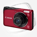 Цена: $ 118. Canon PowerShot A2200 Red Компактный цифровой фотоаппарат