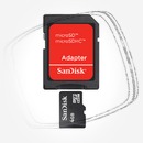 Цена: $ 10. SanDisk MicroSDHC card 4GB+adapter Карта памяти