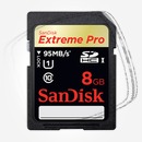 Цена: $ 53. SanDisk SDHC Extreme Pro 8Gb UHS (95 Mb/s) Карта памяти