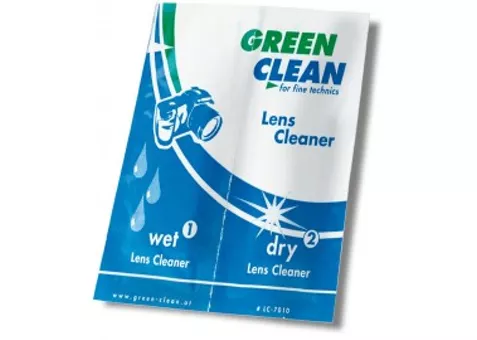Фото: Green Clean Салфетки для чистки оптики (влажная, сухая) Green Clean LC-7010-1