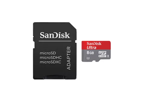 Фото: SanDisk MicroSDHC  8 Gb (48 Mb/s) +SD SDSDQUAN-008G-G4A