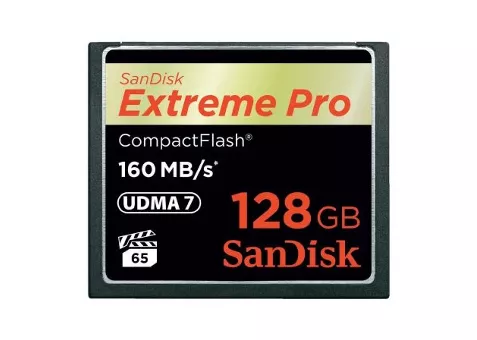 Фото: SanDisk CF 128 Gb Extreme Pro (160 Mb/s) SDCFXPS-128G-X46
