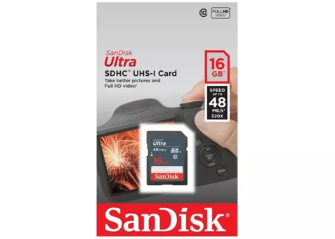 Фото: SanDisk SDHC 16Gb Ultra 48 Mb/s (SDSDUNB-016G-GN3IN)