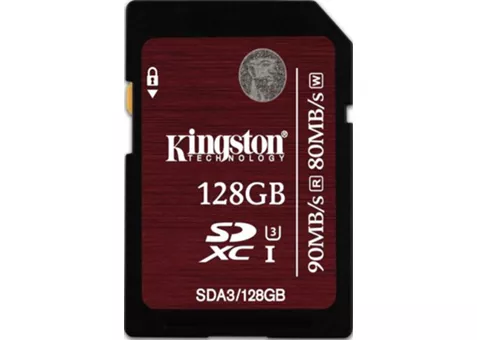 Фото: Kingston 128GB SDXC UHS-I Ultimate U3 (R90, W80MB/s)
