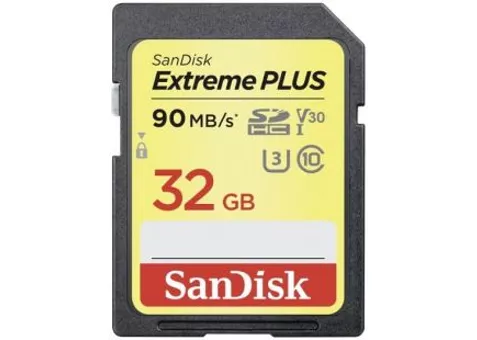 Фото: SanDisk SDHC 32Gb Extreme Plus UHS-I V30 (R90/W60MB/s) SDSDXWF-032G-GNCIN