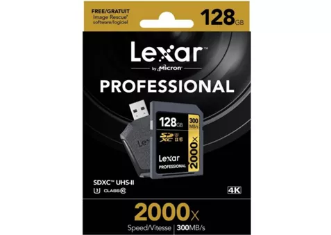 Фото: Lexar Pro 128GB SDXC C10 UHS-II U3 R300/W260MB/s 4K