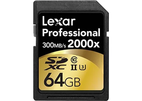 Фото: Lexar Pro 64GB SDXC C10 UHS-II U3 R150/W75MB/s 4K