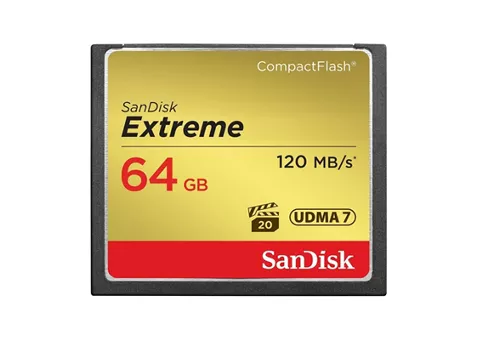 Фото: SanDisk CF card 64Gb Extreme (120/85 Mb/s) SDCFXSB-064G-G46