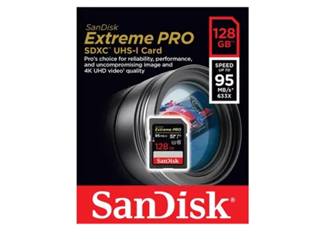 Фото: SanDisk SDXC 128Gb Extreme Pro 4K V30 UHD-I U3 R95/W90MB/s (SDSDXXG-128G-GN4IN)