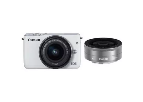 Фото: Canon EOS M10 Kit 15-45 IS STM + 22 STM White (0922C040D)