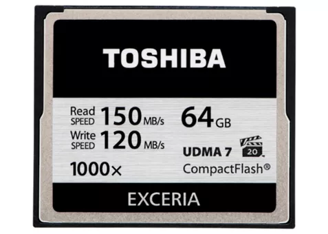Фото: Toshiba Compact Flash 64 Gb 1000x (R150, W120MB/s)