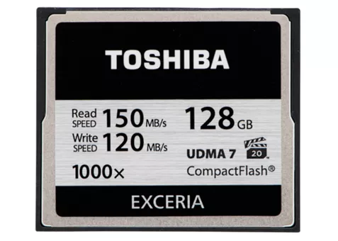 Фото: Toshiba Compact Flash 128 Gb 1000x (R150, W120MB/s)