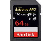 Фото: SanDisk SDXC 64Gb Extreme Pro 4К (R170/W90MB/s)SDSDXXY-064G-GN4IN