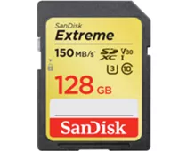 Фото: SanDisk SDXC 128Gb  Extreme 4K UHS-I U3 (R150/W70MB/s SDSDXV5-128G-GNCIN
