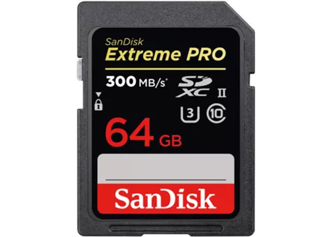 Фото: SanDisk SDXC 64Gb Extreme Pro UHS-II (R300/W260MB/s) SDSDXPK-064G-GN4IN