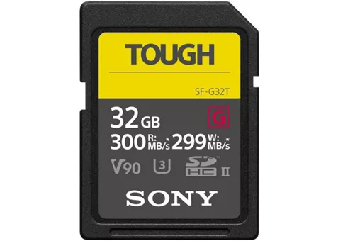 Фото: Sony 32GB SDHC C10 UHS-II U3 V90 R300/W299MB/s Tough (SF-G32T)