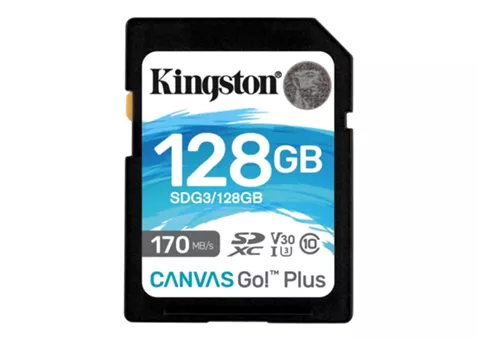 Фото: Kingston 128GB SDXC C10 UHS-I U3 R170/W90MB/s Canvas Go Plus (SDG3/128GB)