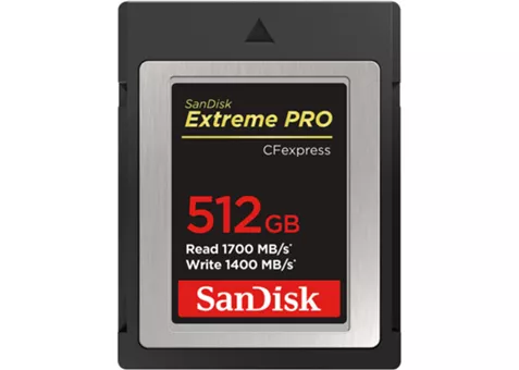Фото: SanDisk 512 GB Extreme PRO CFexpress Card Type B (SDCFE-512G-GN4IN)