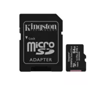Фото: Kingston 64GB microSDXC C10 UHS-I R100MB/s Canvas Select Plus + SD