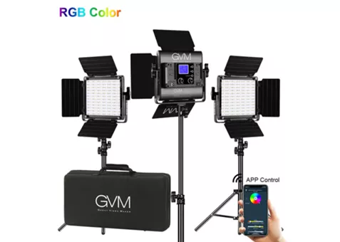 Фото: GVM 800D-RGB (3200-5600K) х3 набор постоянного света