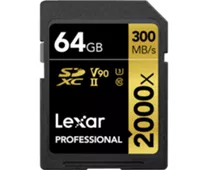 Фото: Lexar 64 GB SDXC UHS-II U3 Professional 2000x LSD2000064G-BNNNG