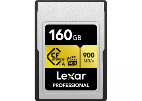 Фото: Lexar 160GB Professional CFexpress Type A (GOLD Series)  LCAGOLD160G-RNENG