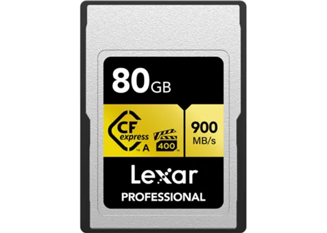 Фото: Lexar 80GB Professional CFexpress Type A (GOLD Series)  LCAGOLD080G-RNENG