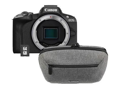 Фото: Canon EOS R50 Kit RF-S18-45 Black Travel Kit 5811C099