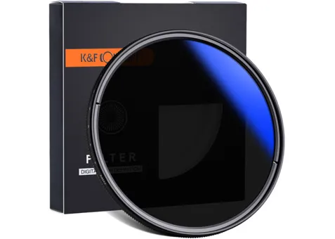 Фото: K&FConcept 49 mm ND2-ND400, Blue Coated Slim Variable/Fader NDX (KF01.1398)