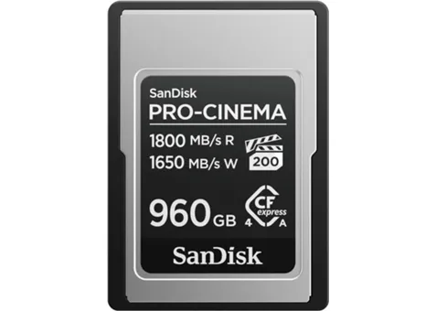 Фото: SanDisk 960GB PRO-CINEMA CFexpress Type A Memory Card (SDCFEA-960G-GN4NN)