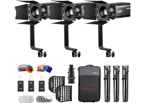 Фото: Godox S60Bi-K3 3-Light Kit