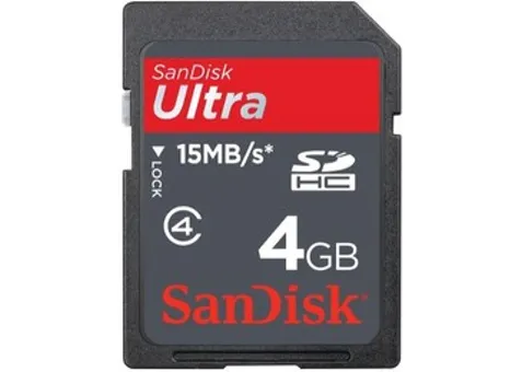 Фото: SanDisk SDHC card 4Gb Ultra