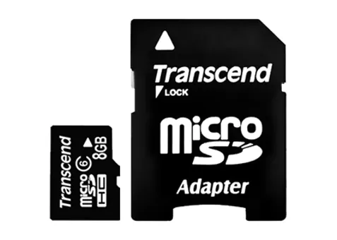 Фото: Transcend microSDHC 8 GB card Class 6 (SD 2.0)