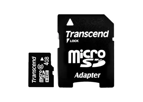 Фото: Transcend microSDHC 4 GB Class 6 + SD adapter