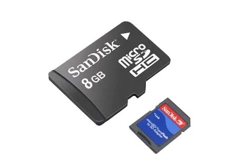 Фото: SanDisk MicroSDHC card 8GB+adapter