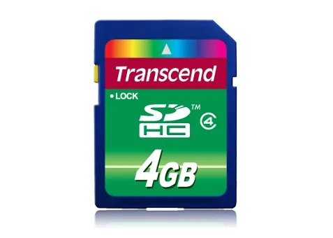 Фото: Transcend SDHC Card 4 GB CL4