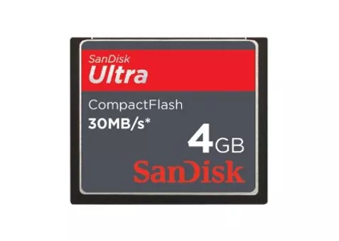 Фото: SanDisk CF card 4 Gb Ultra