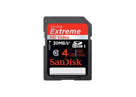 Фото: SanDisk SDHC Extreme Video HD 4 Gb (30Mb/s) SDSDX-004G-X46