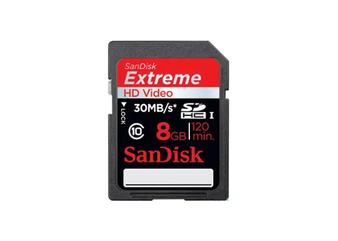 Фото: SanDisk SDHC Extreme Video HD 8 Gb (30Mb/s) SDSDX-008G-X46