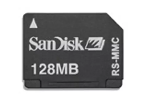 Фото: SanDisk RS-MMC card 128 MB