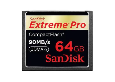 Фото: SanDisk CF 64 Gb Extreme Pro (90Mb/s) SDCFXP-064G-X46