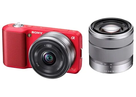 Фото: Sony NEX-3 Kit 16mm+18-55mm Red официальная гарантия производителя